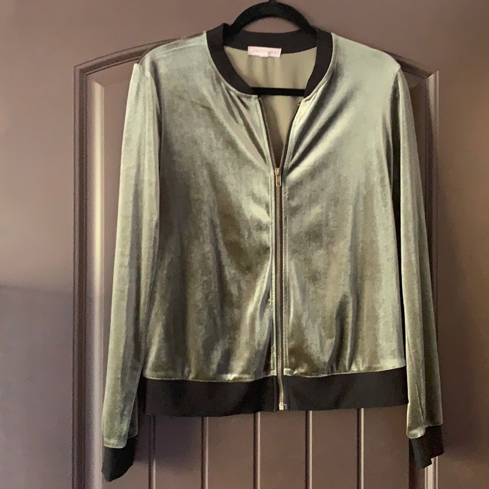 💫CLOSING SALE💫Nordstrom velvet zip bomber